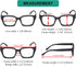 Eyekepper 4 Pack Ladies Reading Glasses, Oversized Square Design for Women