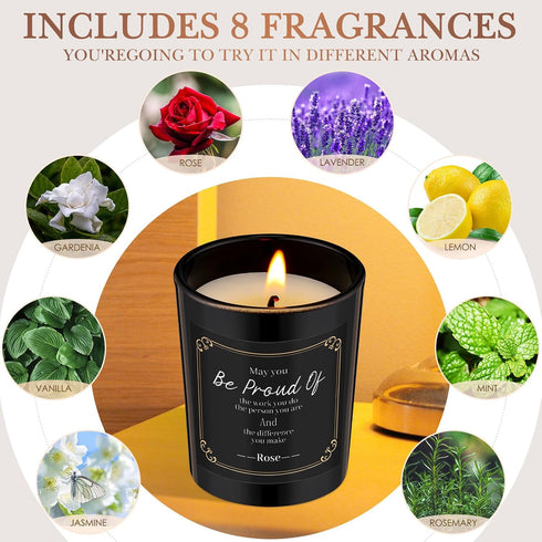 MTLEE 16 Pack Set Scented Candles Gifts Aromatherapy Soy Wax Candles Bulk Scented for Bridesmaid Birthday Valentine
