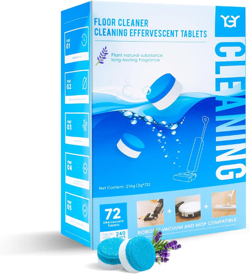 Floor Cleaning Tablets for Tineco Cleaning Solution, 72 Pack, Easy and Safe to Use