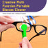 XPAPOV 24 (8 Pcs Sun Glasses Eyeglass Microfiber Spectacles Cleaner Soft Brush Cleaning Tool Mini Microfiber Glasses