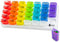 Monthly Pill Organizer - 31 Day Pop Out Pill Pods for Vitamins, Supplements & Medications - Rainbow