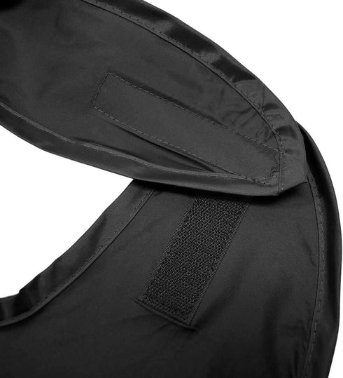 Betty Dain Adult Bib, Washable Waterproof Clothing Protector with Crumb Catcher in Black