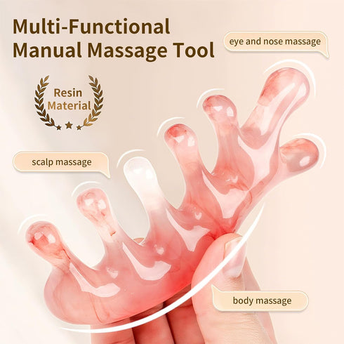 HCYPCV Multi-Functional Manual Massage Tool, Suitable for the Face, Eyes, Head and Neck. It is Used to Reduce Wrinkles