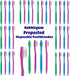 Kids Prepasted Toothbrushes, 36 Pack - Individually Wrapped Bubblegum Disposable Toothbrushes with Sparkles