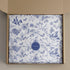 Whaline 100 Sheet Blue Floral Tissue Paper, Chinoiserie Gift Wrapping Paper for Baby Shower, 13.7x19.6 Inch
