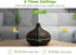 InnoGear Aromatherapy Diffuser & 10 Essential Oils Set, 400ml Ultrasonic Diffuser with 4 Timers, 7 Colors Light