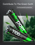 16-Pack Rechargeable AAA Batteries, 1100mAh Ni-MH High Capacity and Low Self Discharge