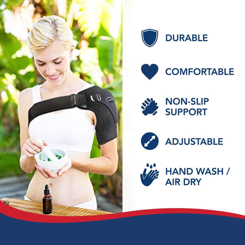 Dr. Arthritis Doctor Developed Shoulder Brace for Pain Relief & Recovery – Left Right Shoulder Brace for Women Men,