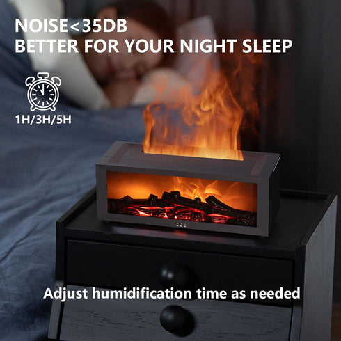 Liexopr fire Place Aroma Diffuser,Essential Oil Diffuser Flame Fireplace Aroma Diffuser, fire Place Diffuser Fireplace