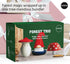 OTOTO Forest Trio Bundle of Beardy, Magic Mushroom, Fun Guy - Gnomes Dish Brush, Fungilicious Kitchen Funnel, Fridge