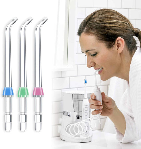 Flosser Replacement Tips for Waterpik Water Flosser, Classic Jet Tips, Compatible with Oral Irrigator & Dental Flosser