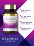 Carlyle B-Complex Vitamin with B12, 300 Tablets, High Potency, Vegetarian & Non-GMO