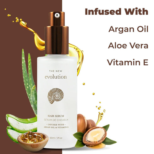 HerStyler Hair Serum - Argan Oil, Vitamin E, Aloe Vera for All Hair Textures, Non-Greasy