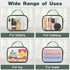 Wedama TSA Approved Clear Toiletry Bag, 2 Pack Quart Size Makeup Bags with Handles, Dark Green