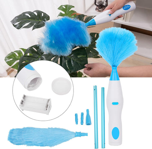 180 Bendable Electric Duster for Home Cleaning, Battery Operated Tool for Window Blinds & Furniture