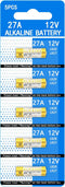 HoootCell A27 Battery, 27A 12V Alkaline Batteries Long-Lasting 12 Volt A27 Battery for