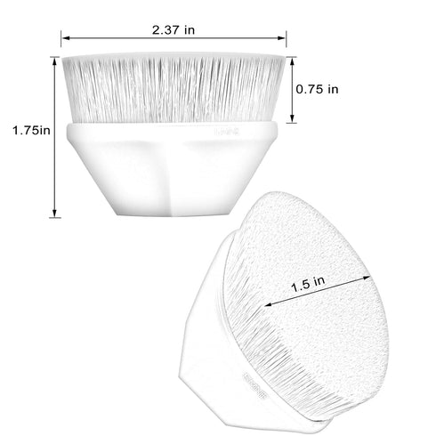 ISMINE Foundation Makeup Brush - Flat Top Kabuki Hexagon Face Blush Liquid Powder Brush with Bonus Protective Case