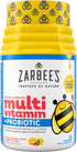 Zarbee's Kid's Complete Daily Multivitamin + Probiotic Gummies, Natural Fruit, 70 Count, Vitamins A B C D E & Zinc for