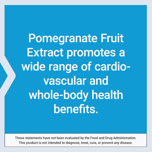 Life Extension Pomegranate Fruit Extract, 500 mg, Antioxidant Polyphenols for Cardiovascular Health, Superfood, Gluten