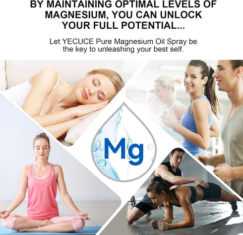Xaarty 2 oz Magnesium Oil for Feet, Pure Magnesium Oil Spray in Glass Bottle, Nourish The Skin, Alleviate Hair Loss, fl