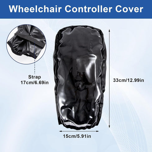 JDVBDNK Power Wheelchair Joystick Protector Cover, Elderly Disabled Wheelchair Armrest Covers, Waterproof & Durable PVC