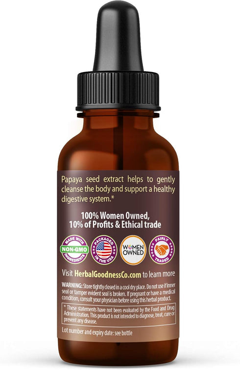 Papaya Seeds, 1oz Organic Superfood for Digestive Enzymes, Non-GMO, Raw
