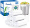 4 Gallon Trash Can Liners, Small Clear Garbage Bags, Extra Strong 4 Gal Trash Bag, 300 Counts