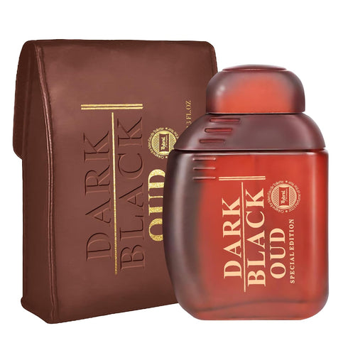 Hybrid & Company Dark Black Oud Perfume - Subtle Mysterious Invigorating Scent for Men, 3.4 Fl Oz
