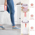 Trash Bags 4 Gallon, Small Drawstring Garbage Bags - Clear White 90 Count Unscented Recycling Compactor Can Liners