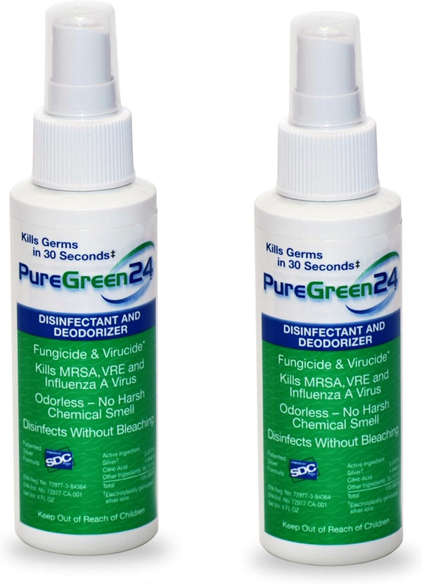 PureGreen24 Safe & Effective Disinfectant. Kills Deadly Germs including RSV Norovirus MRSA