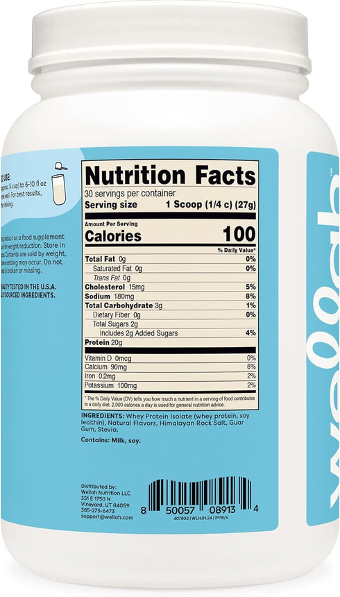 Protein Your Whey (30 Servings, Vanilla) - Whey Protein Isolate