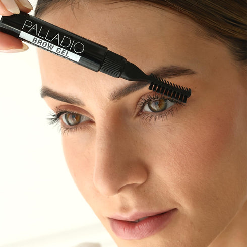 Palladio Brow Styler Clear Brow Gel, Lightweight Multi-Purpose Conditioning Formula, Natural Look, Clear