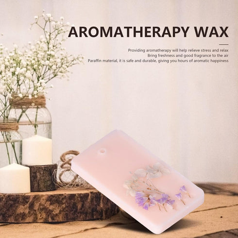 Restokki Light Rose Flavor Aromatherapy Wax Tablets, 3Pcs Cute Pink Paraffin Flower & Floral Air Freshener Cubes