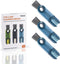 3 in 1 Cup Lid Gap Cleaning Brush Set, Multifunctional Insulation Bottle Cleaning Tools, 3Pcs Blue