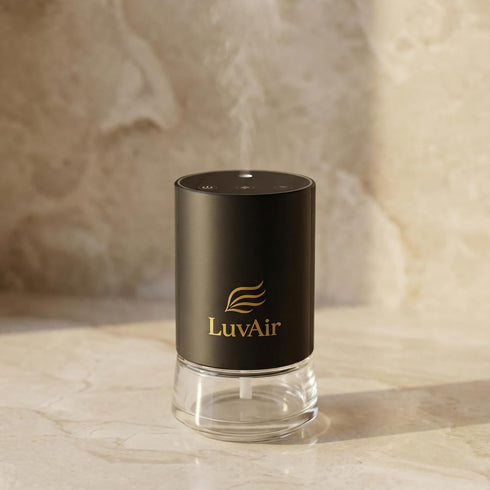 LuvAir Waterless Home Diffuser Rechargeable Cordless Aromatherapy Machine for Large Rooms, Adjustable Mist,