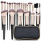 MAGEFY 22 Pcs Professional Premium Synthetic Makeup Brush Set with Case (Blackgold)