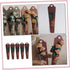 Packaging 5pcs Packing Parliky Single Flower Boxes Dark Red Paper Wrappers for Floral Arrangements Bouquet Wrapping
