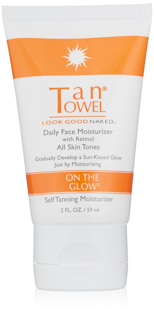 TanTowel On The Glow Daily Face Moisturizer with Retinol, 2 oz