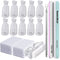 Teenitor Gel Nail Remover Kit with 10pcs Gel Clip Remover, Nail Files, Buffer Block, Cuticle Peeler, Cotton Pads