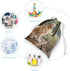 HETPLSD 20 25cm, Canvas Drawstring Bags * Double Sided Printed Portable Storage Pouch for Jewelry & Toys, Reusable Dog