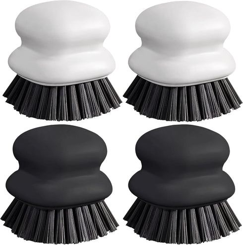Dish Brush with Handle, Kitchen Scrub Brushes for Cleaning, Dish Scrubber with