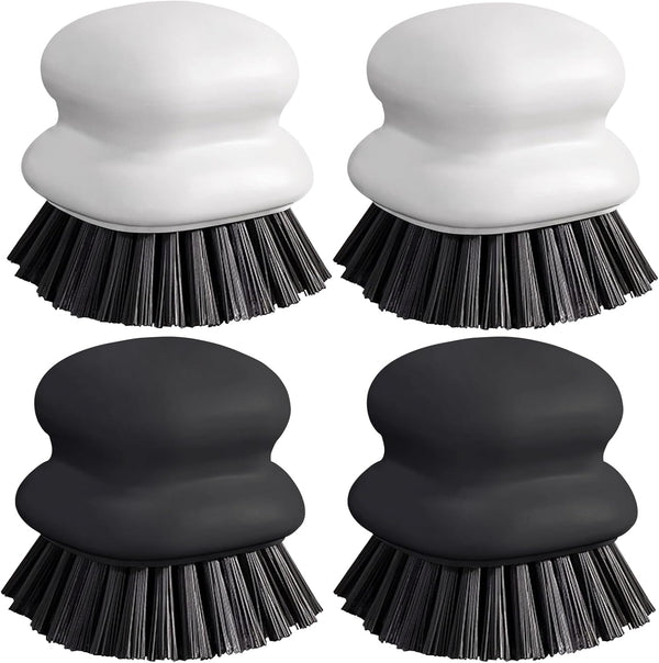 Dish Brush with Handle, Kitchen Scrub Brushes for Cleaning, Dish Scrubber with