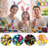 CCINEE 36PCS Easter Burlap Bags with Drawstring, Bunny Jute Goody Bags for Kids Party Favor Supply