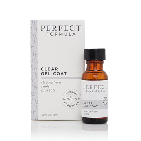 Perfect Formula Clear Gel Coat, Nail Strengthener, Keratin Treatment, 0.60 fl oz, Made in USA