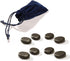 Master Massage Toes Basalt Hot Stone Pack, 8-Piece Kit for Spa & Relaxation
