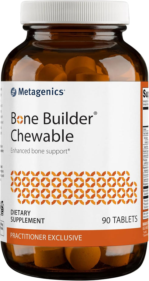 Metagenics Bone Builder Chewable - Comprehensive Mineral Support Supplement with Calcium, Vitamin D & Magnesium - 90