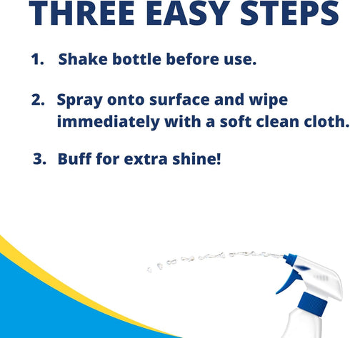 Carbona Granite & Marble Cleaner | Non-Abrasive Formula | Safe on Limestone & Corian | 16.8 Fl Oz, 1 Pack