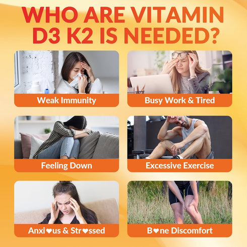 WEEVIT D3 10000iu K2 MK7) 200mcg Gummies Omega-3, B12, K2 D3 Vitamin & (as w/Calcium, Magnesium, Vitamin C, Supplement