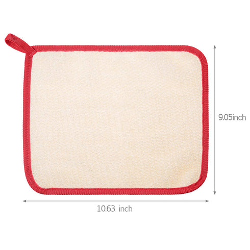Tatuo 5 Pcs Exfoliating Face and Body Wash Cloths, Bath Cloth for Women and Men, 10.63 x 9.05 Inch