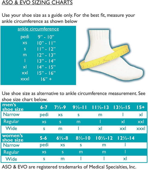 ASO Speed Lacer Ankle Stabilizer, White, Medium